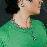 Mini Puffed Star Necklace