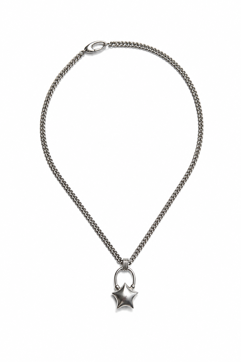 Mini Puffed Star Necklace
