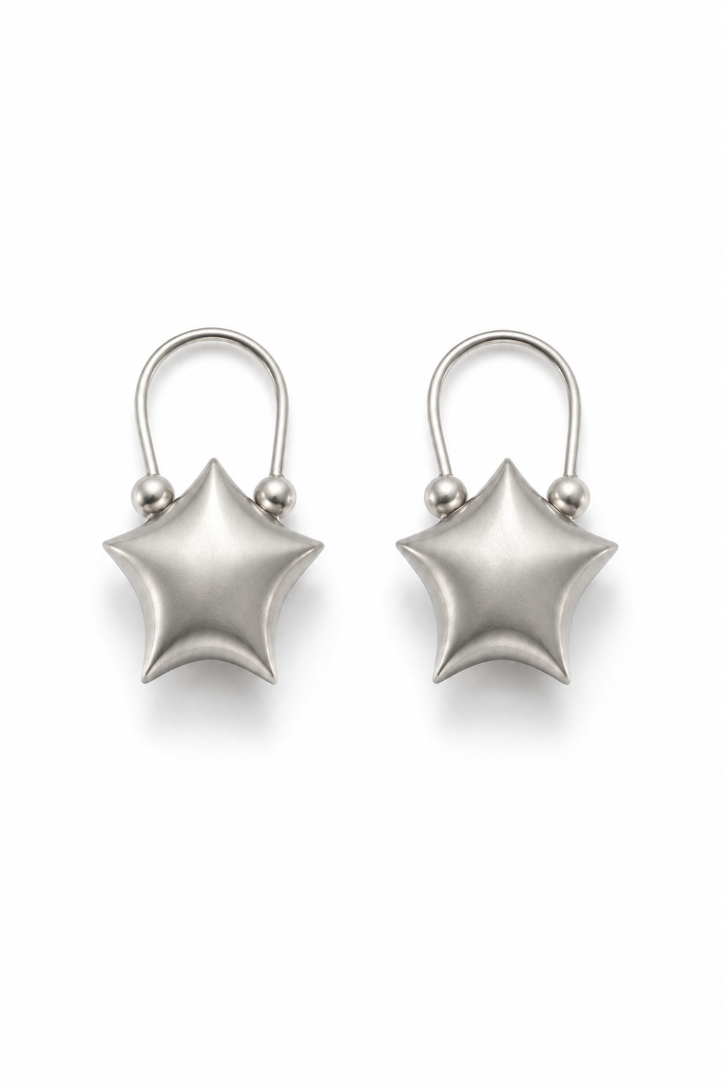 Puffed Star Earrings