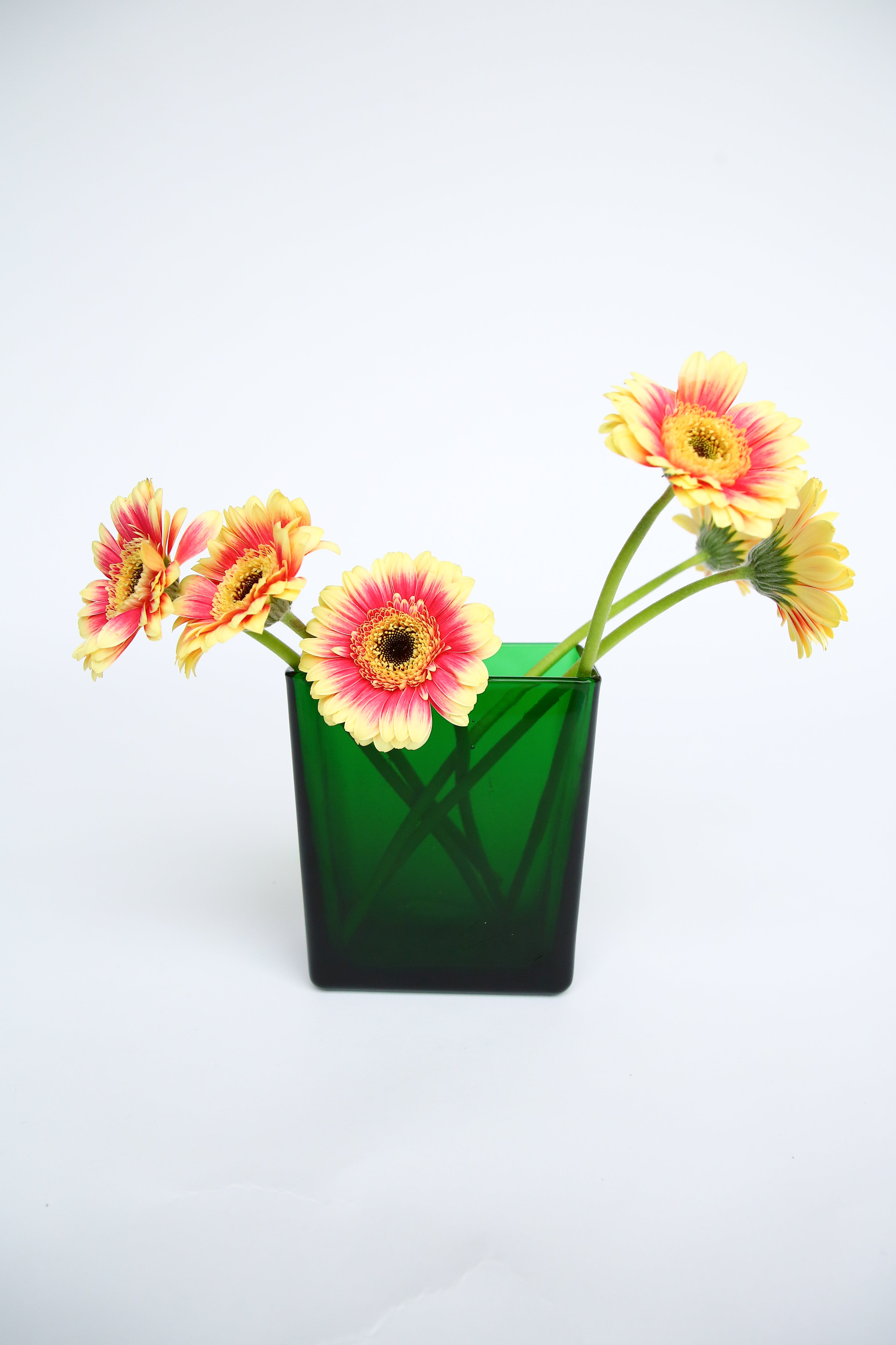 Green Glass Vase