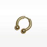 Gold Barbell Earring