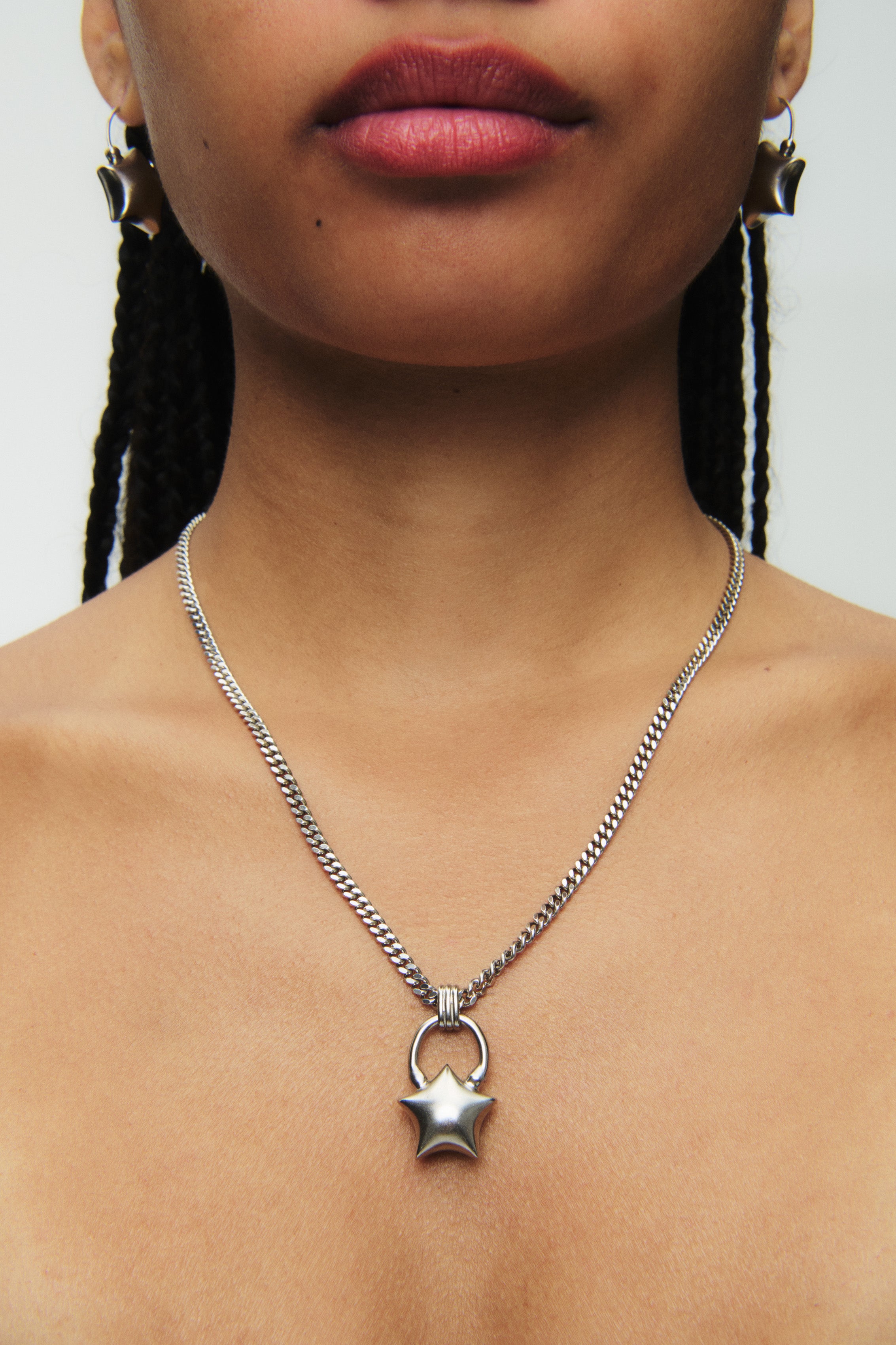 Mini Puffed Star Necklace