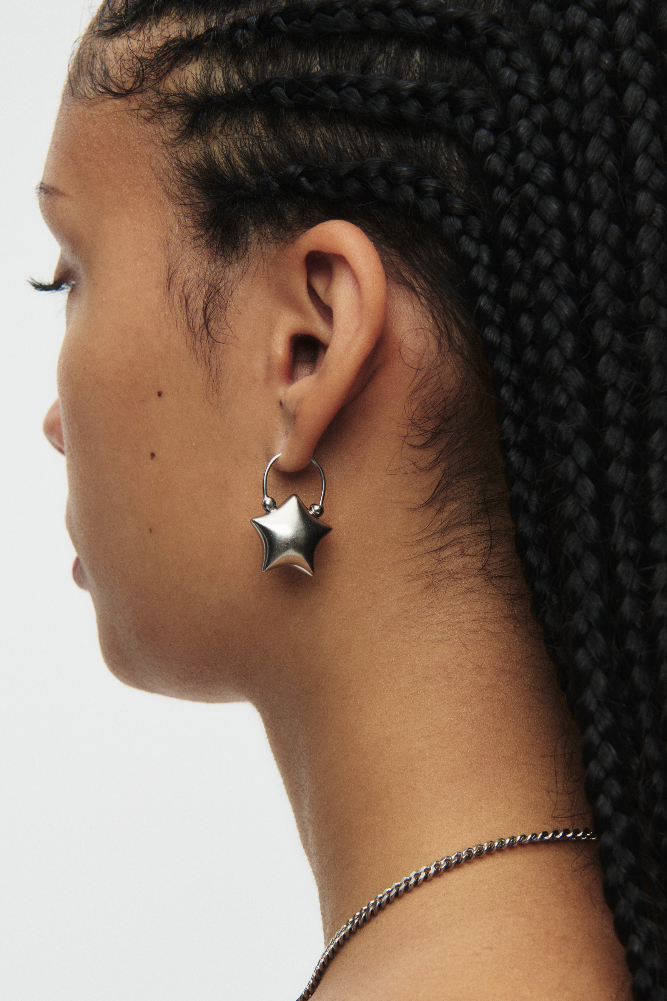 Puffed Star Earrings