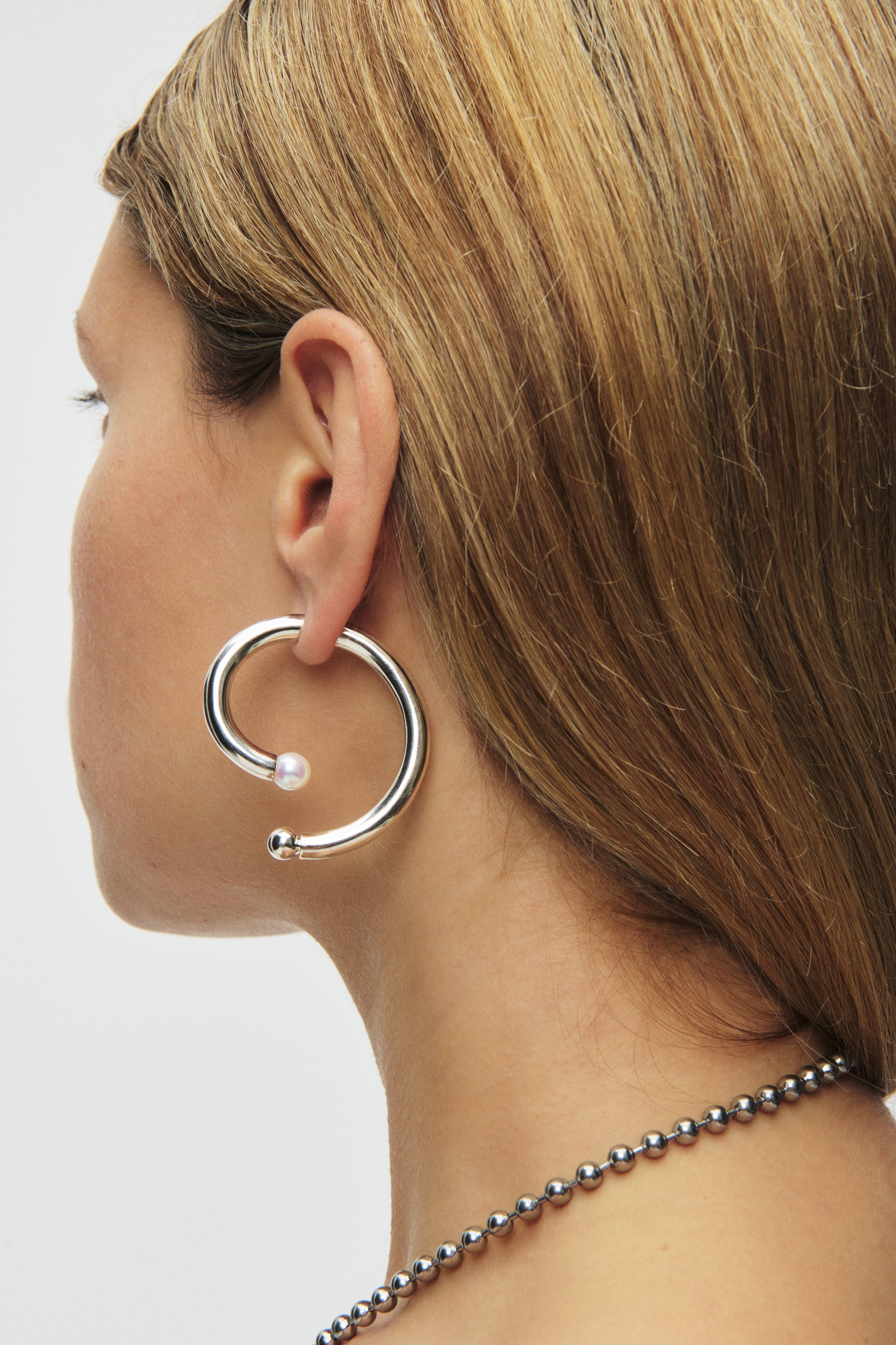 Swirl Pearl Earrings