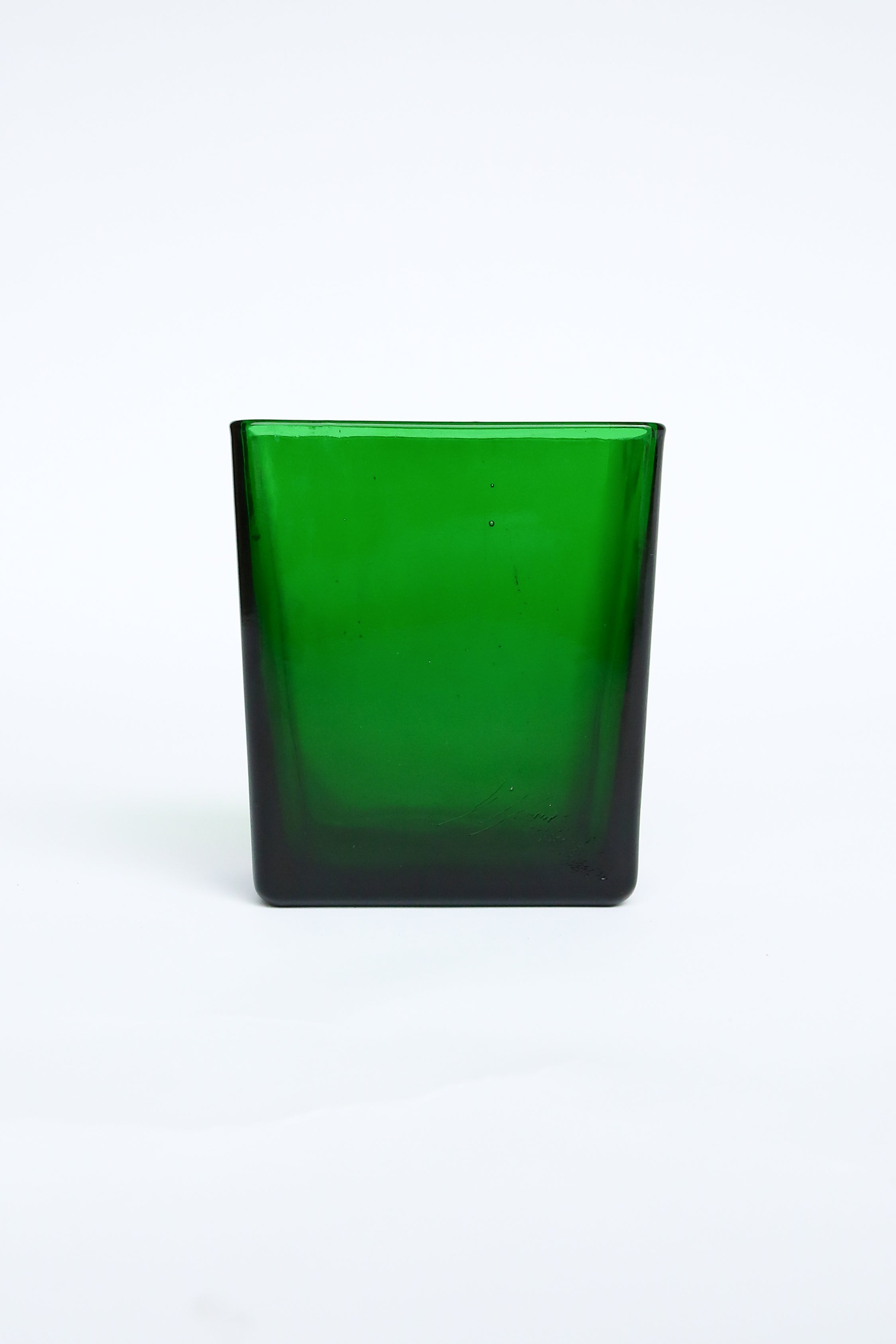 Green Glass Vase