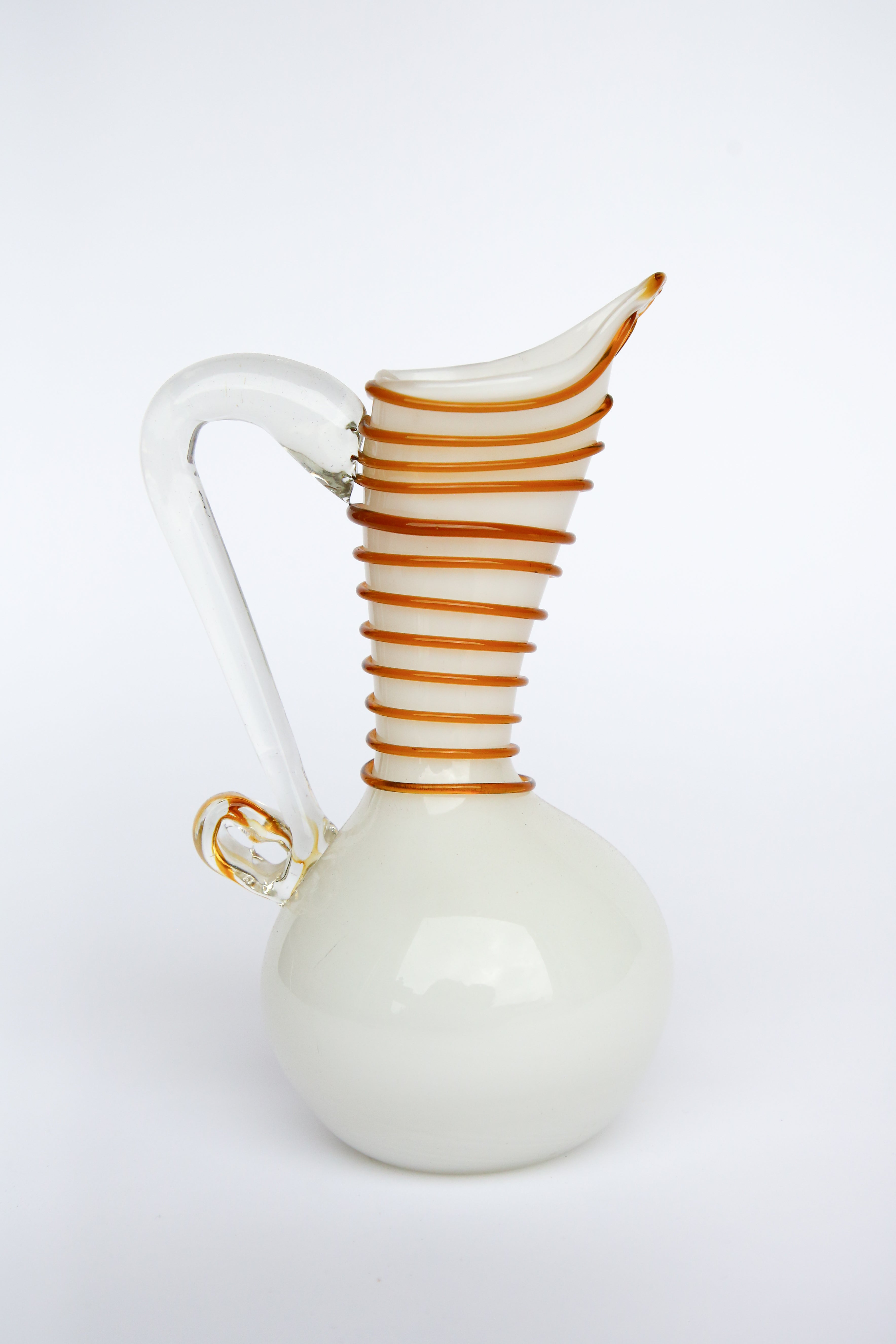 Italian Blown Glass Pitcher
