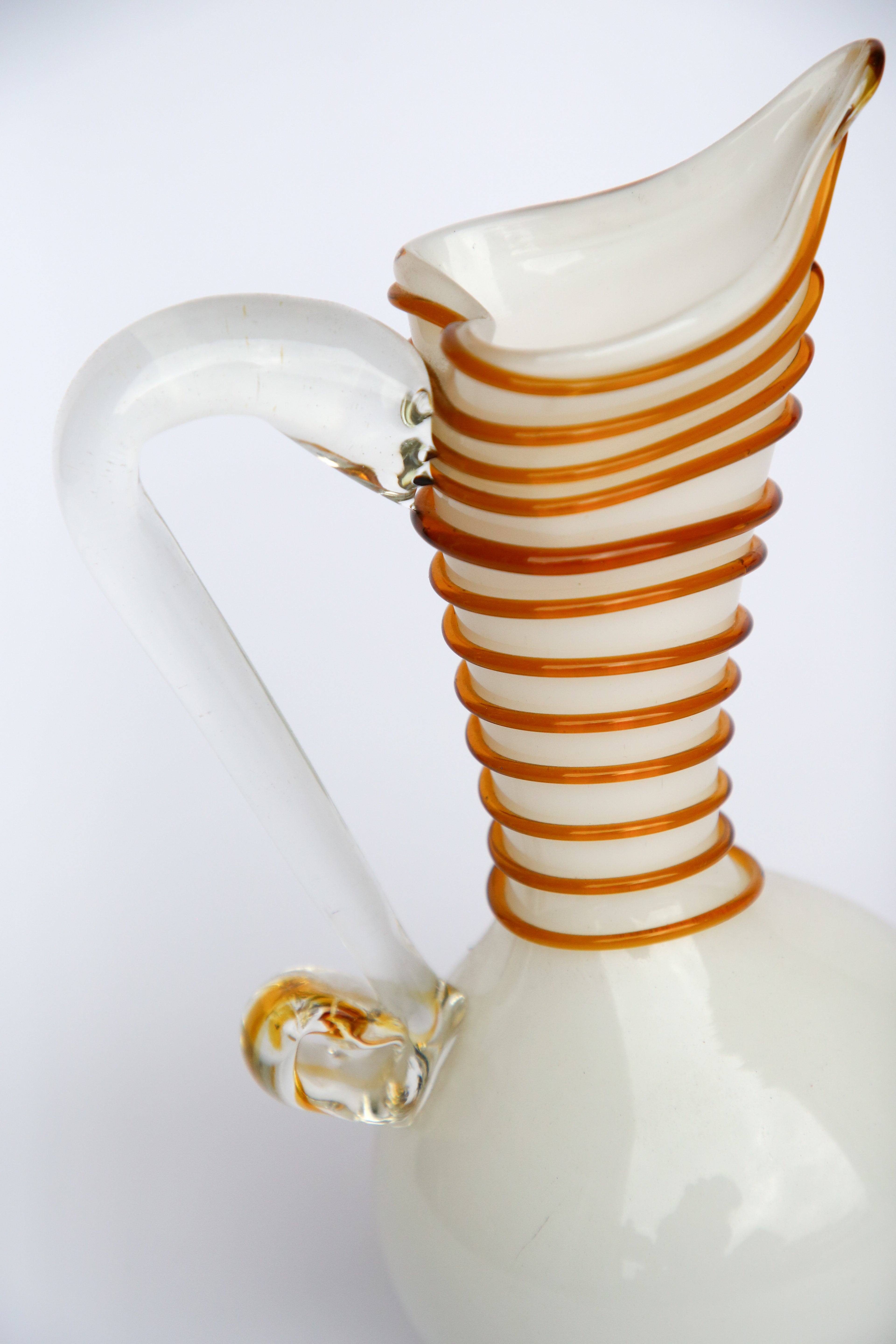 Italian Blown Glass Pitcher