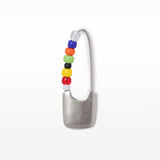 Beaded Safety Pin Earring