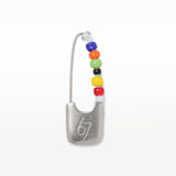 Beaded Safety Pin Earring