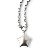 Puffed Star Paperclip Necklace