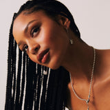 Silver Safety Pin Earrings